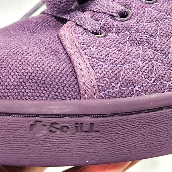 So iLL Casual Shoes Lace Up Sneakers Women 8.5/ Men 7 Purple Monochromatic‎ - Picture 10 of 12